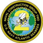 NAVAL CONSTRUCTION GROUP TWO — U.S. NAVY ATLANTIC SEABEES LOGO