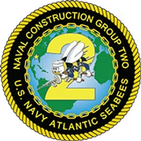 NAVAL CONSTRUCTION GROUP TWO — U.S. NAVY ATLANTIC SEABEES LOGO